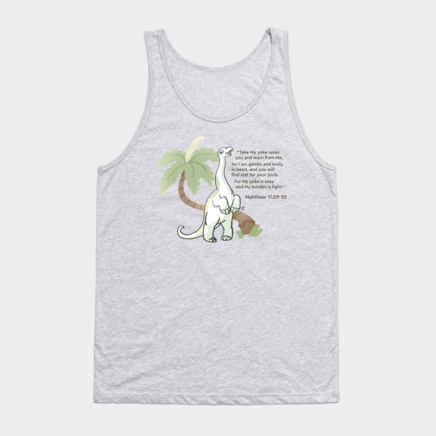 Brenton Brontosaurus Breathes Tank Top by Pudica